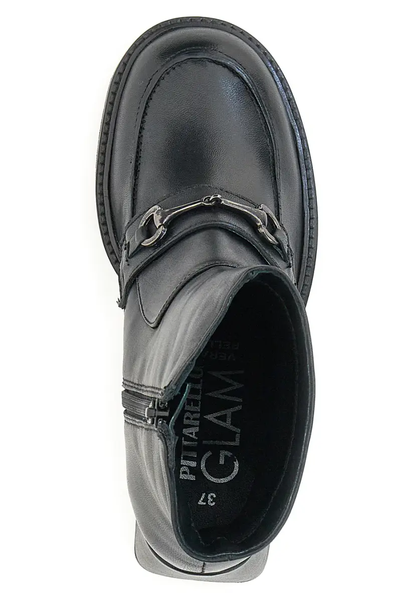 Stivaletti con morsetto Pittarello Glam 7006 Vera Pelle [NERO] miniatura 5