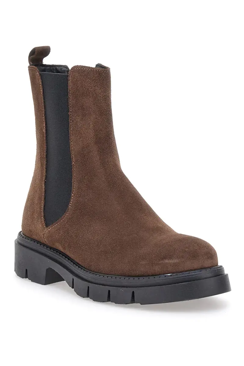 Stivaletti Marroni In Pelle Scamosciata Pittarello Glam 2545180 [MARRONE] miniatura 2