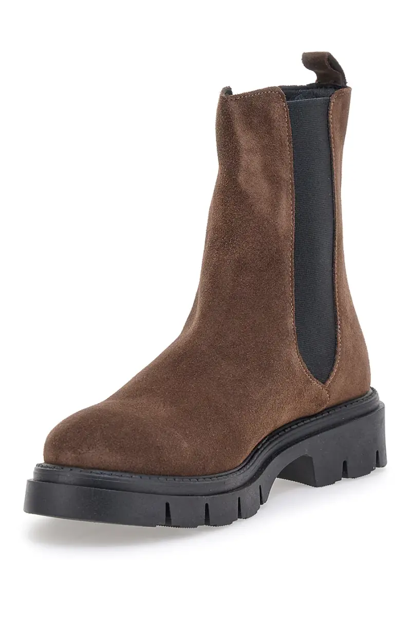 Stivaletti Marroni In Pelle Scamosciata Pittarello Glam 2545180 [MARRONE] miniatura 3