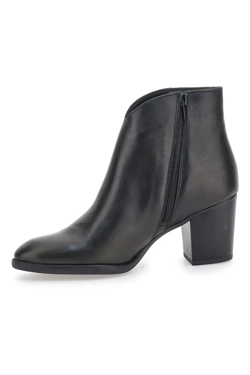 Stivaletti Tronchetti neri in pelle con tacco medio Pittarello Glam 4566400 [NERO] miniatura 5