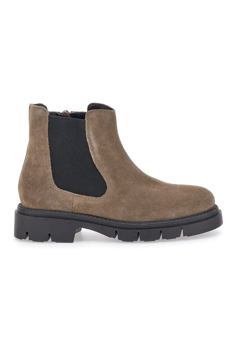 Stivaletto nero in vera pelle con elastico laterale PITTARELLO GLAM 2546019 [TAUPE]