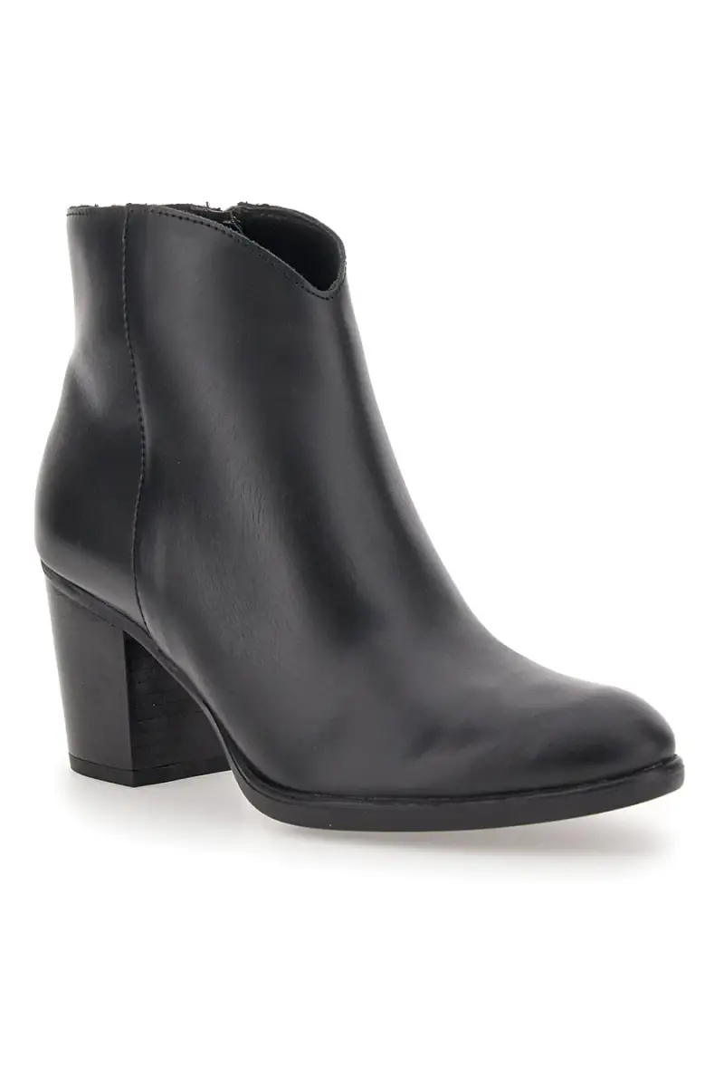 Stivaletto Nero In Vera Pelle con Tacco a Blocco PITTARELLO GLAM 4566400 [NERO] miniatura 2