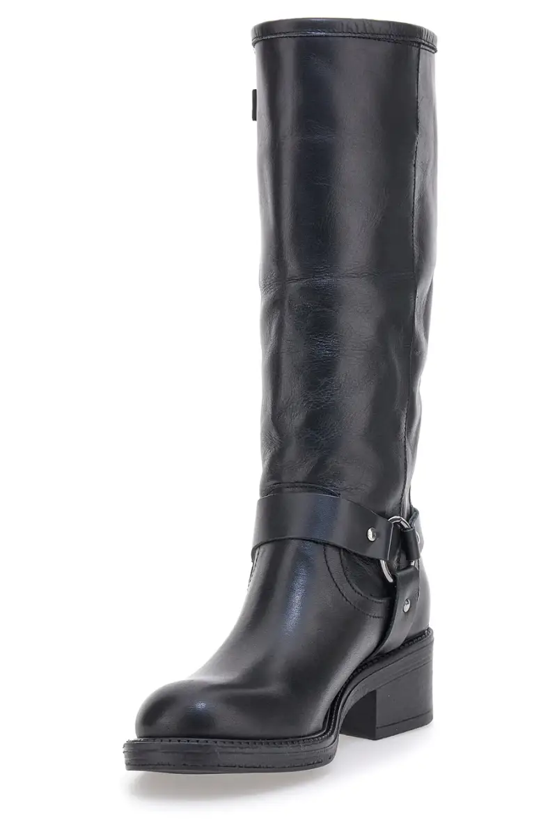 Stivali Neri in Vera Pelle con Fibbia PITTARELLO GLAM 3 [NERO] miniatura 3