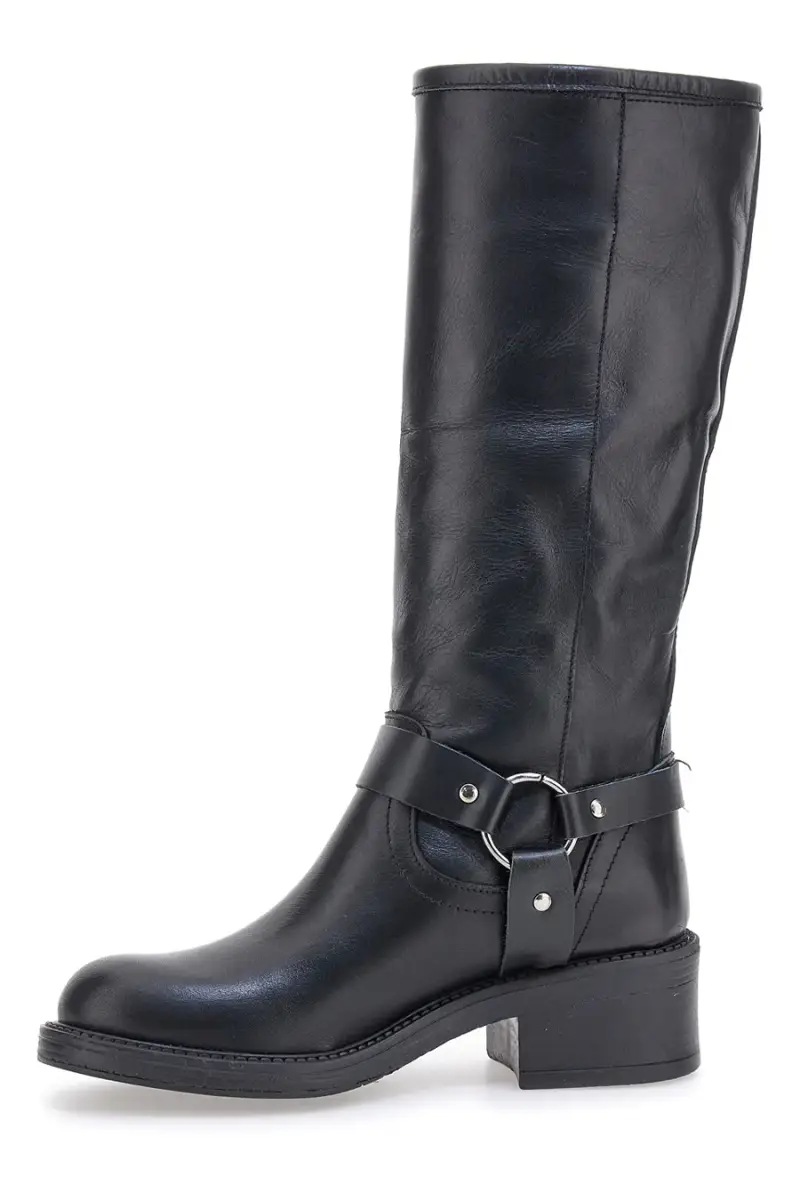 Stivali Neri in Vera Pelle con Fibbia PITTARELLO GLAM 3 [NERO] miniatura 4