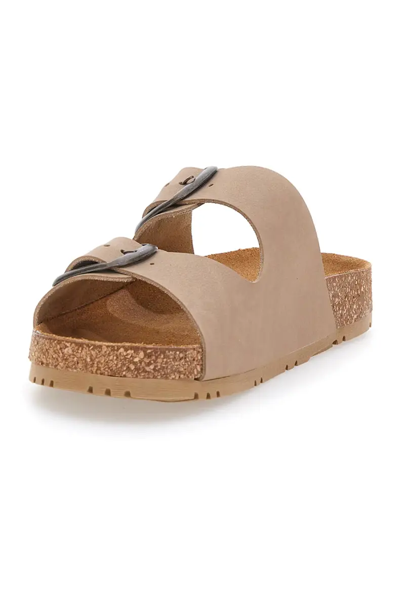 Ciabatte beige doppia fibbia Pittarello Green walk 335CF20630SR [BEIGE] miniatura 4