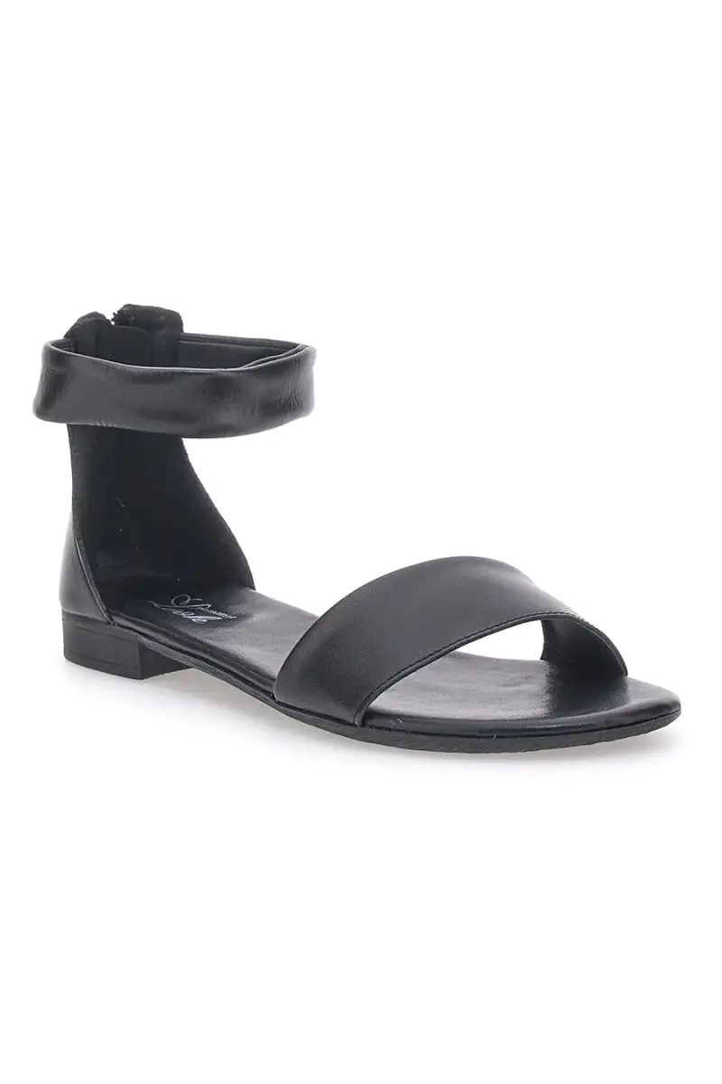 Sandali Bassi Neri con Cinturino alla Caviglia Pittarello Look 225495 [NERO] miniatura 2