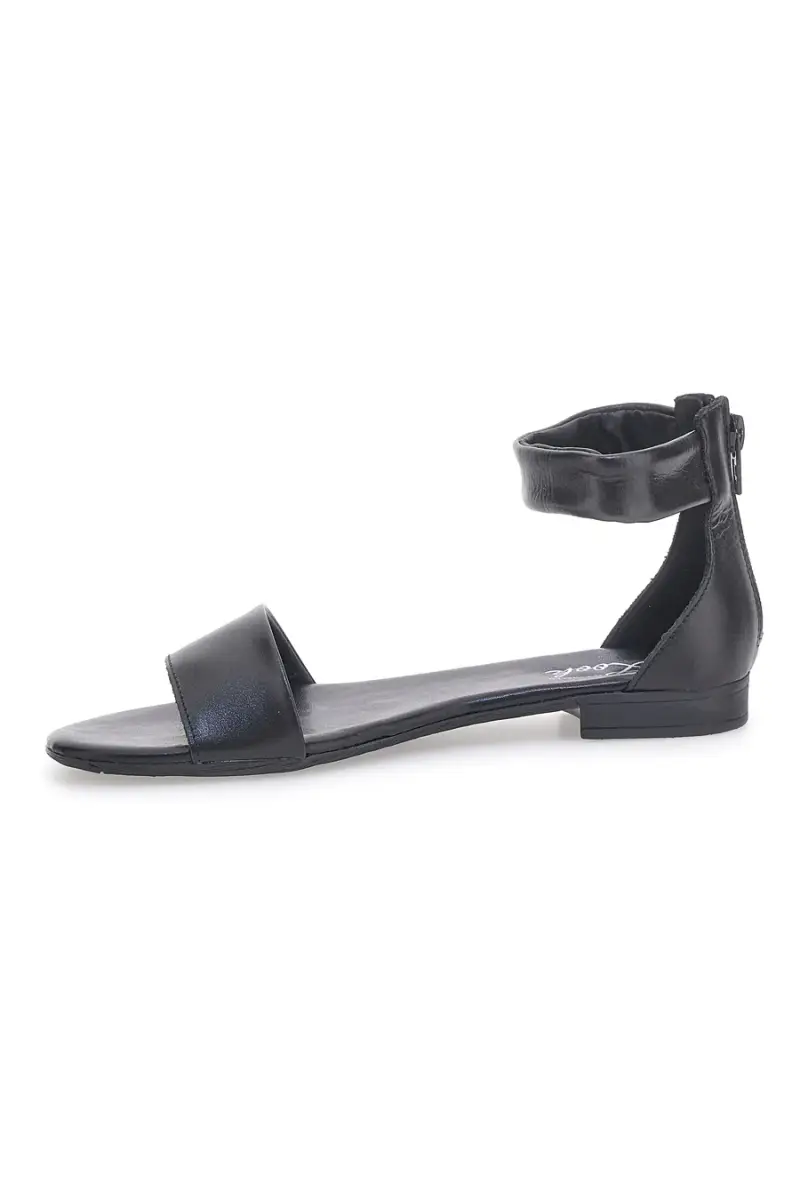 Sandali Bassi Neri con Cinturino alla Caviglia Pittarello Look 225495 [NERO] miniatura 4