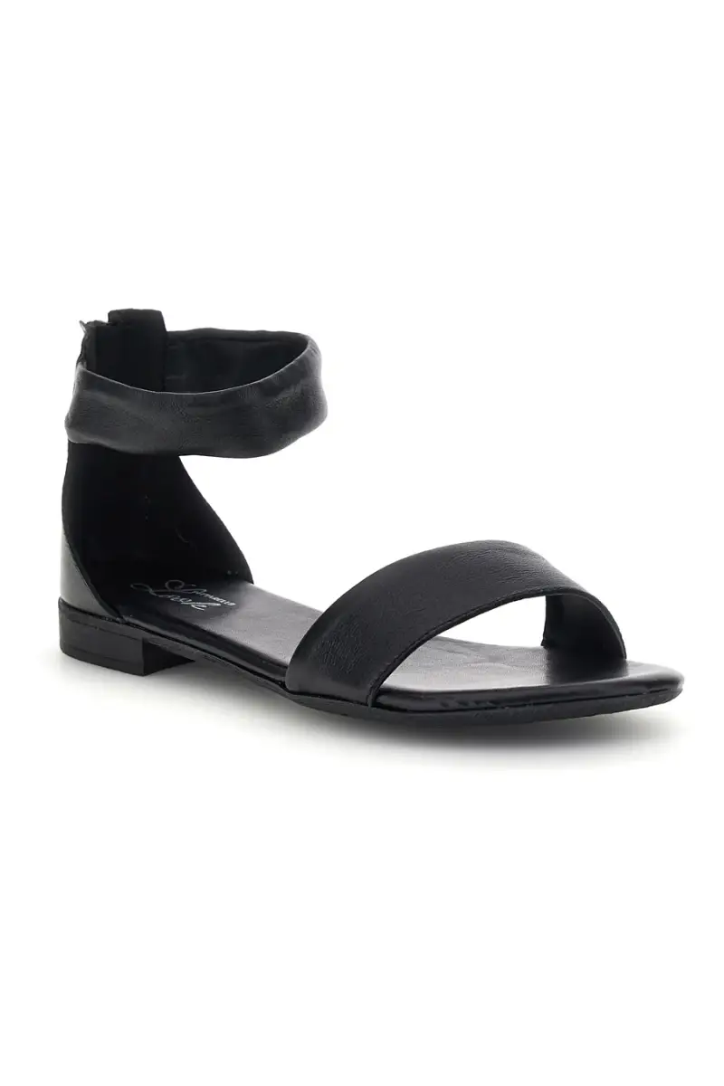 Sandali neri con fascia e cinturino Pittarello look 225495 [NERO] miniatura 2