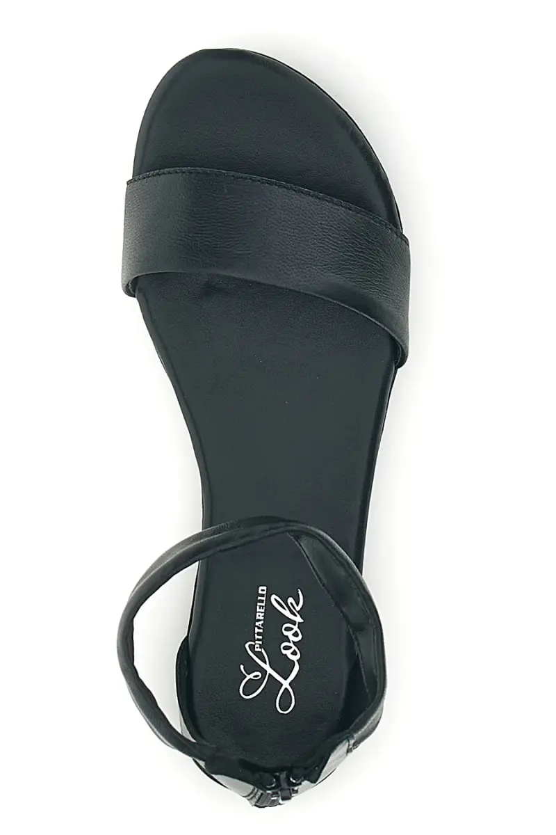 Sandali neri con fascia e cinturino Pittarello look 225495 [NERO] miniatura 3