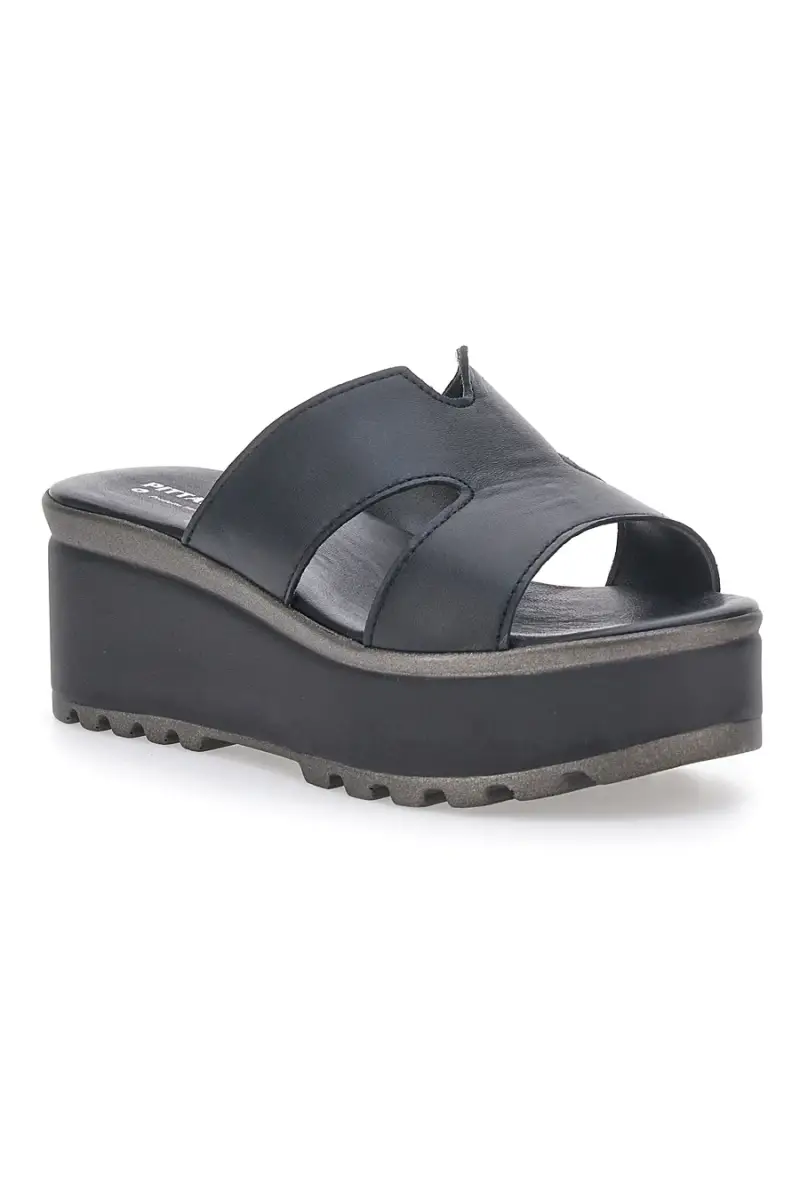 Ciabatte in vera pelle nere PITTARELLO LOVE 3403101 [NERO] miniatura 2