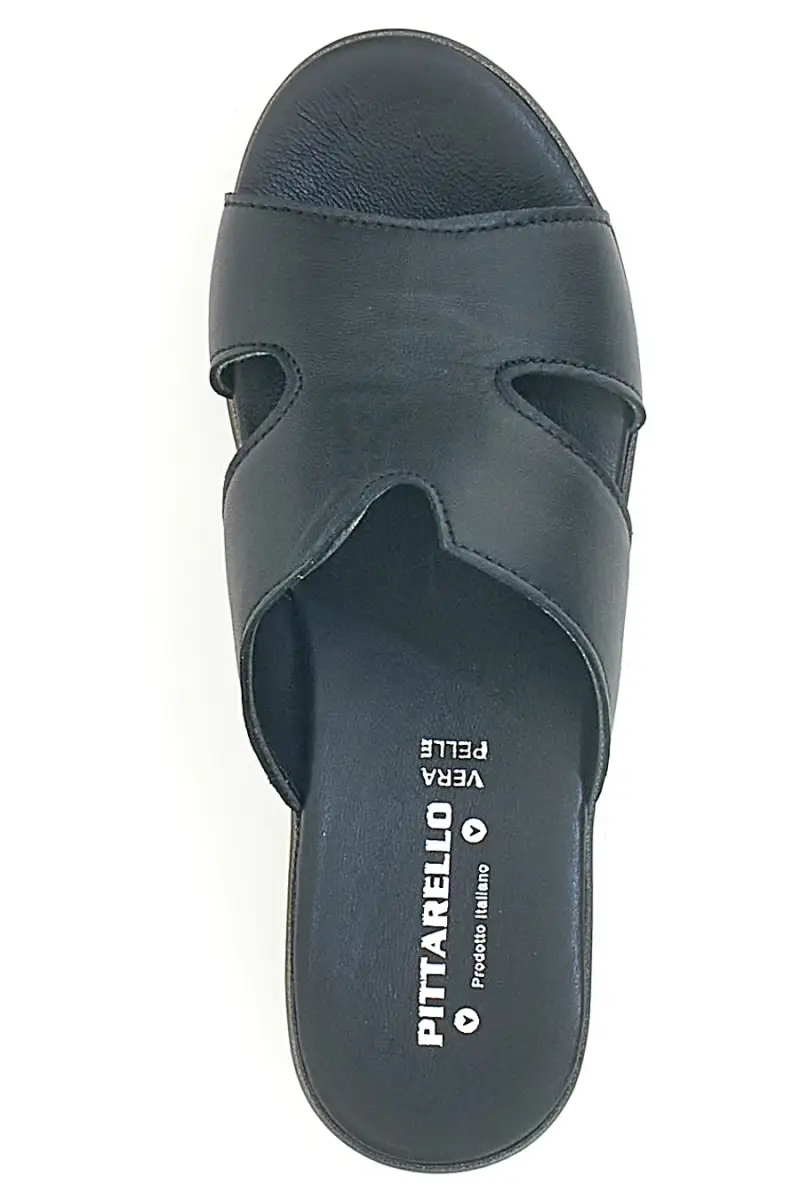 Ciabatte in vera pelle nere PITTARELLO LOVE 3403101 [NERO] miniatura 3