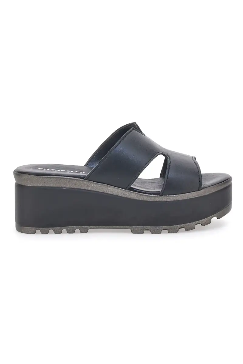 Ciabatte in vera pelle nere PITTARELLO LOVE 3403101 [NERO]