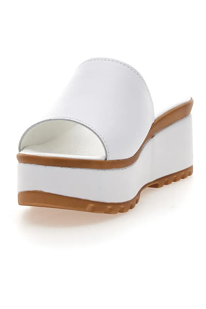 Ciabatte in Vere Pelle Bianche PITTARELLO LOVE 3000101 [BIANCO] miniatura 4