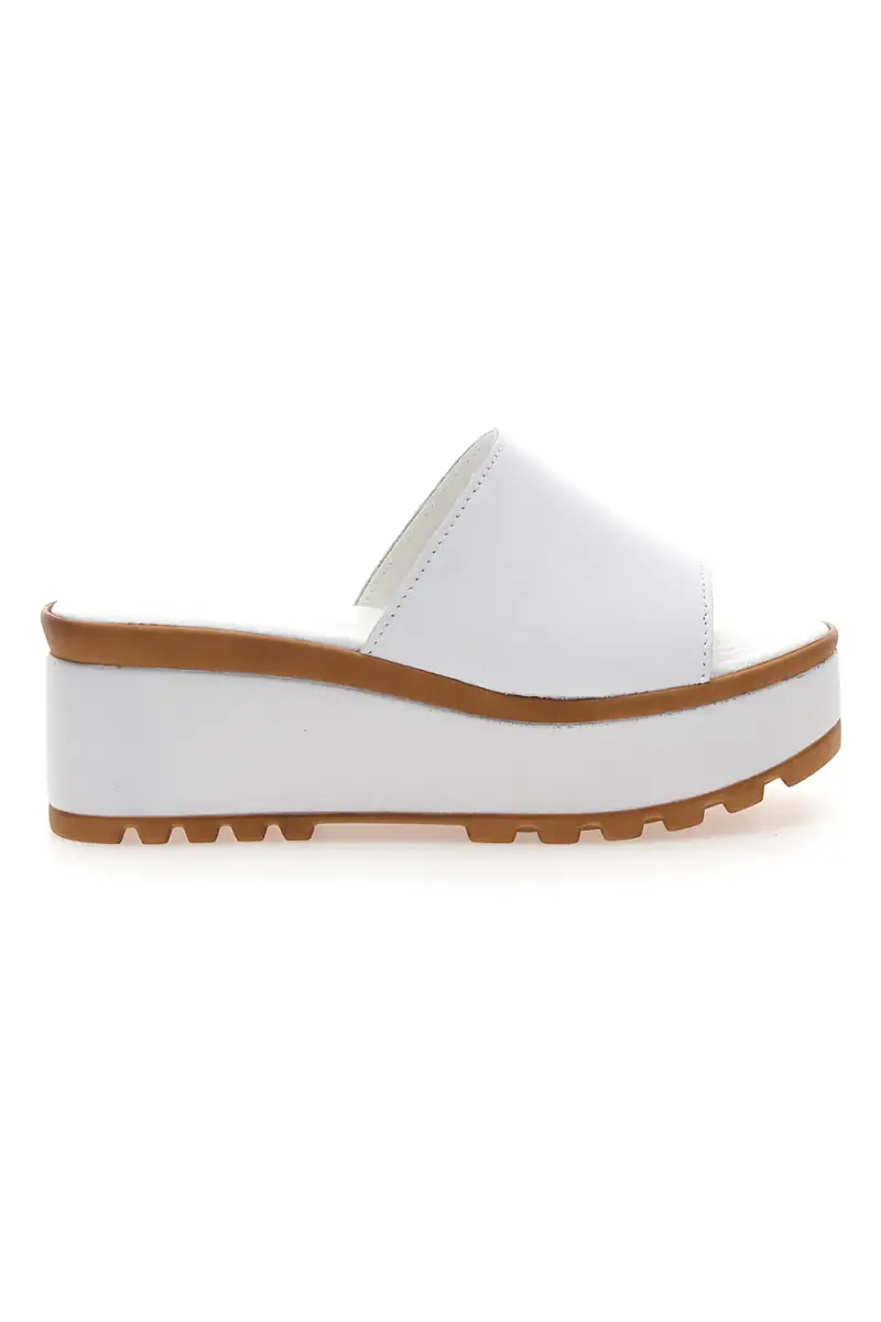 Ciabatte in Vere Pelle Bianche PITTARELLO LOVE 3000101 [BIANCO]