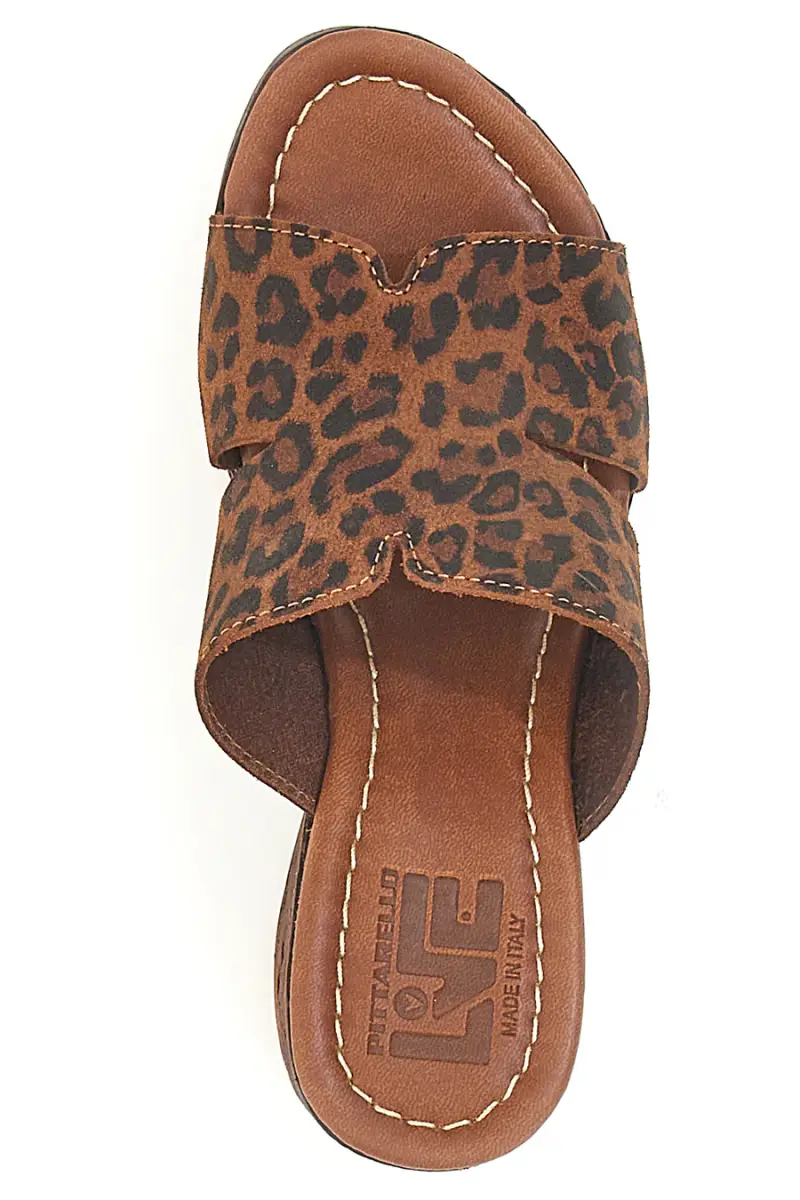 Ciabatte Leopardate Con Zeppa Effetto Legno Made in Italy PITTARELLO LOVE 5905/Z [LEOPARD] miniatura 3