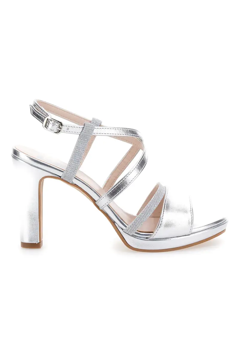 PITTARELLO LOVE Sandali con tacco Argento 3972597