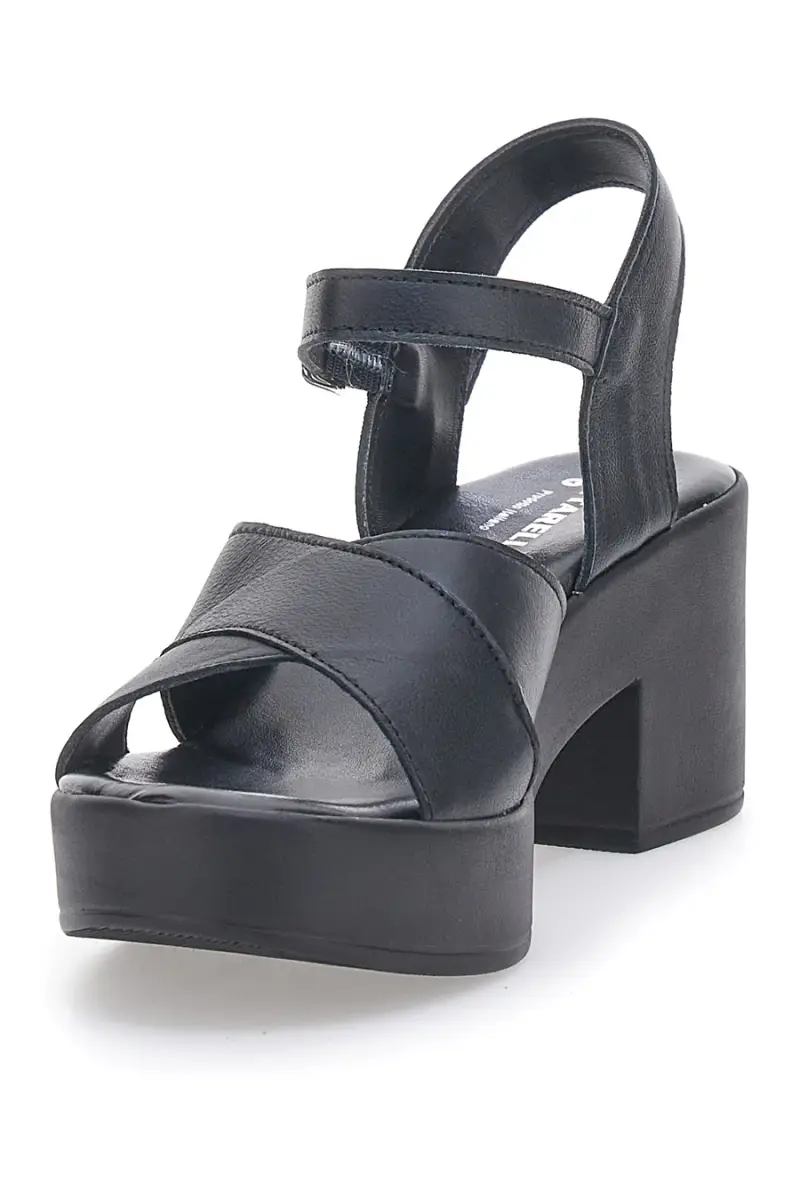 Sandali in vera pelle neri PITT.LOVE 315671082 [NERO] miniatura 3