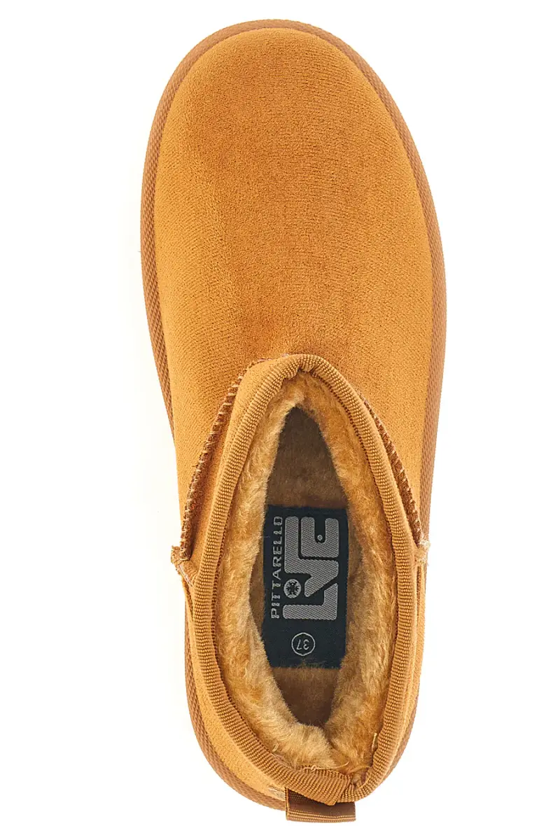 Pittarello Love Stivaletti beige con platform e interno in pelo miniatura 3