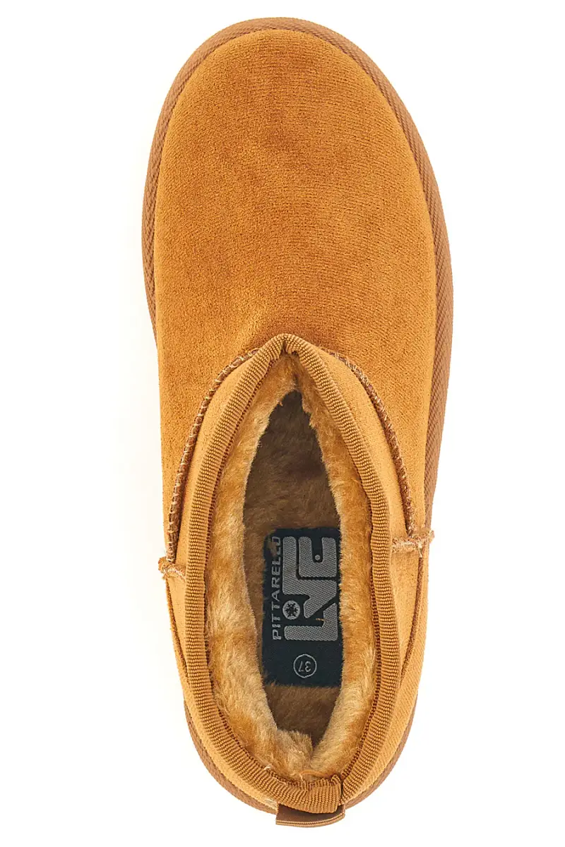 Stivaletti color cuoio con interno caldo e suola dentellata Pittarello Love PK1699A [TAN] miniatura 3