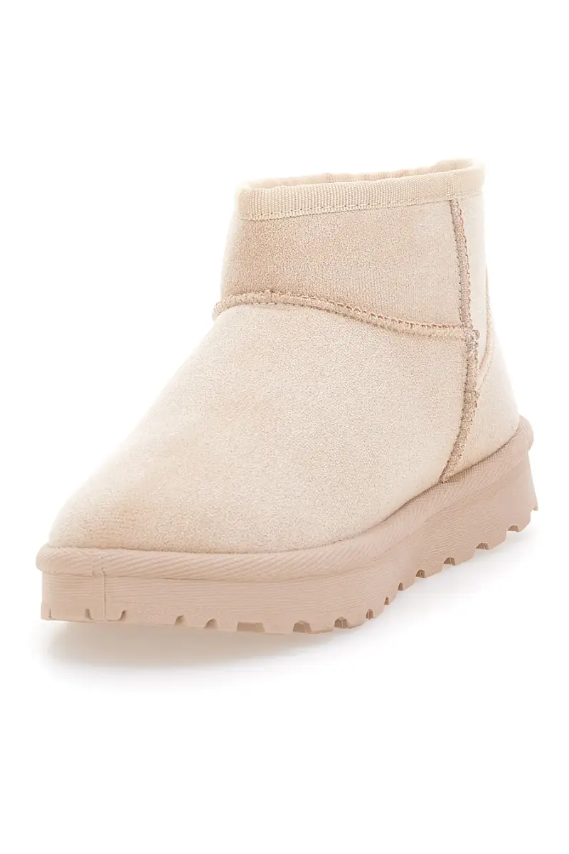 Stivaletti pantofola beige con interno in pelo Pittarello Love PK1699C [BEIGE] miniatura 4