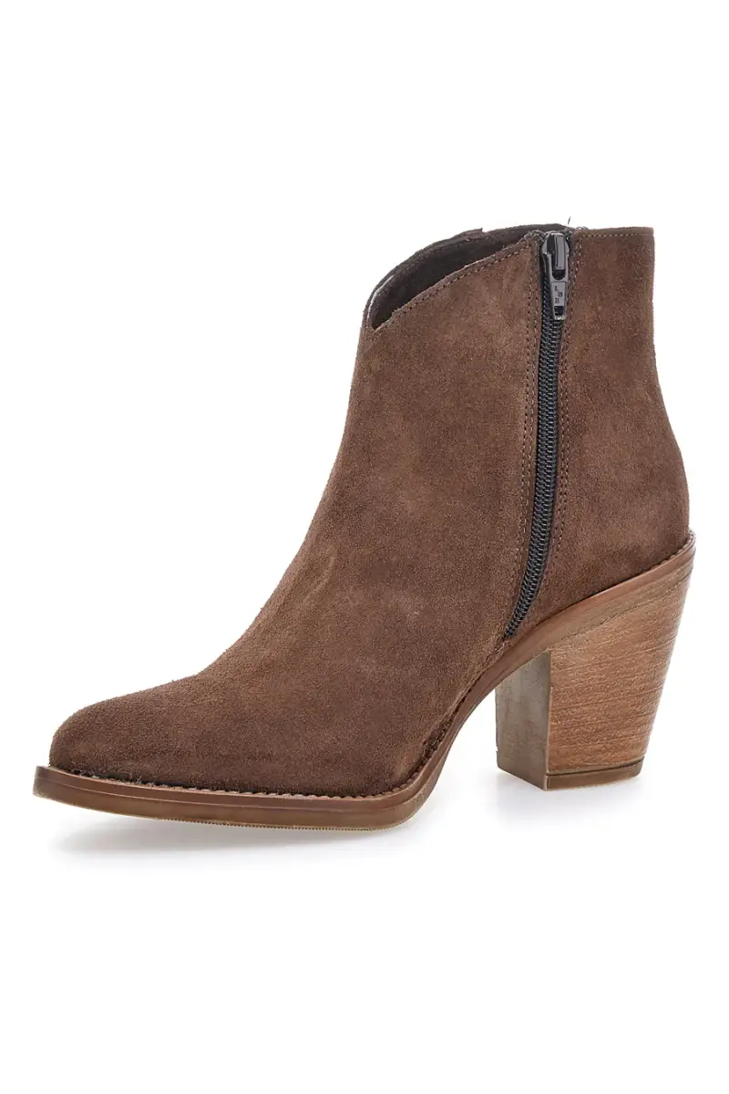 Stivaletto marrone in vera pelle con tacco Pittarello Love 6326400 [MARRONE] miniatura 3