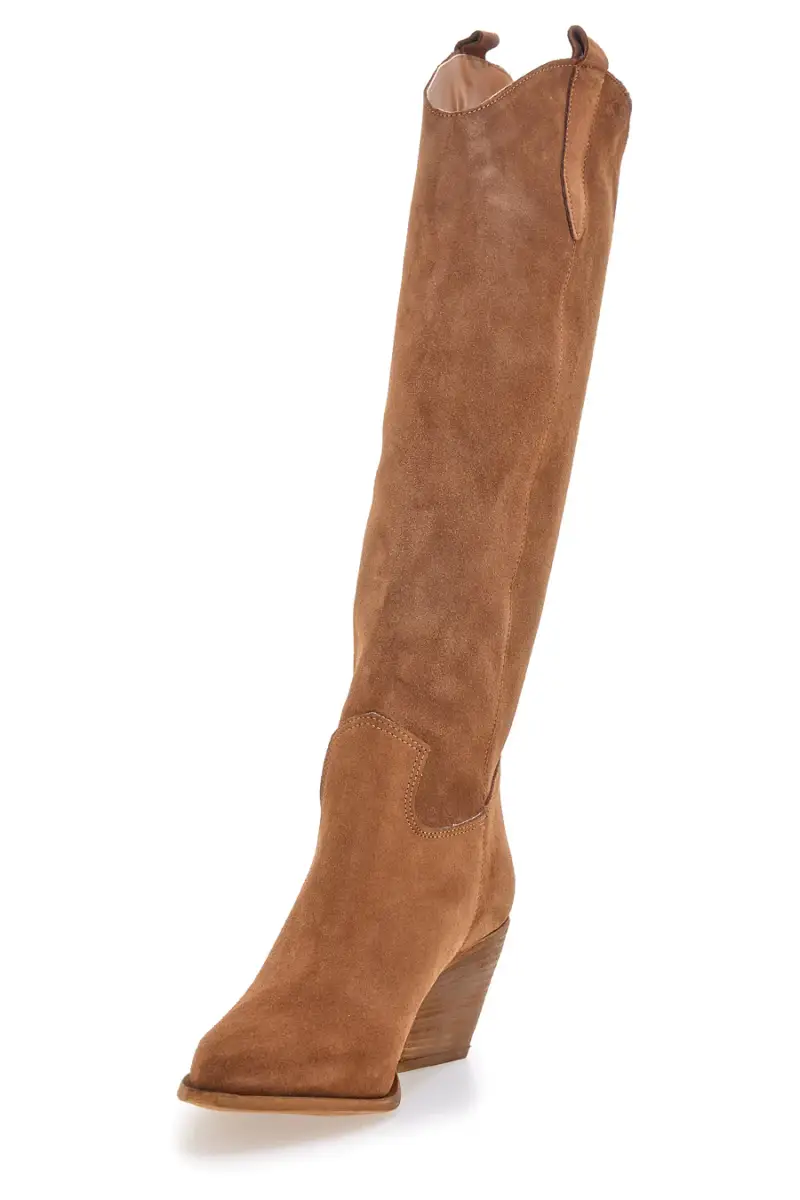 Stivali marroni in vera pelle stile texano Pittarello love TEX902 [CUOIO] miniatura 3