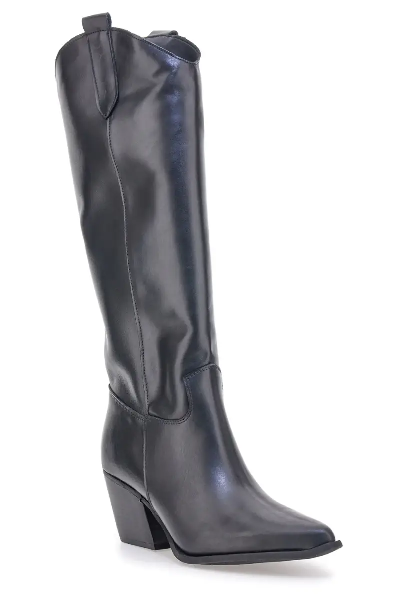 Stivali neri in vera pelle stile texano Pittarello love TEX902 [NERO] miniatura 2