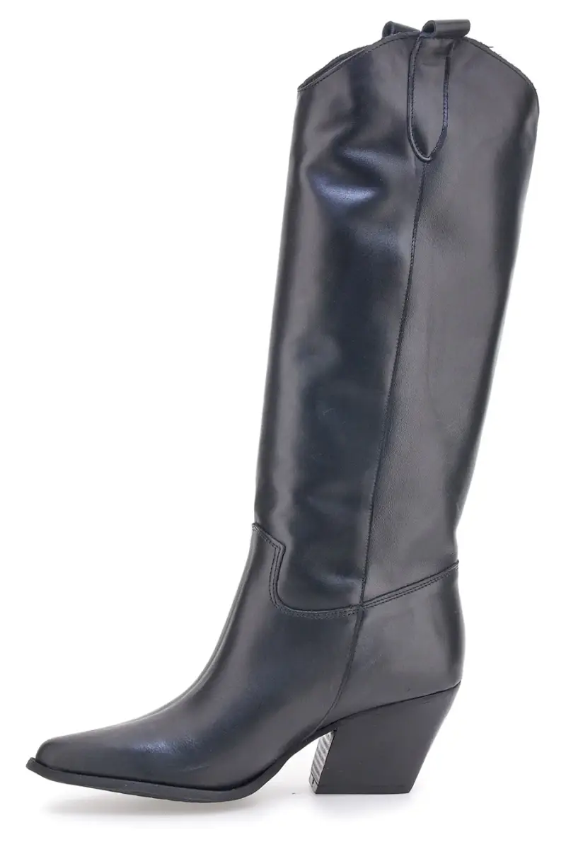 Stivali neri in vera pelle stile texano Pittarello love TEX902 [NERO] miniatura 4