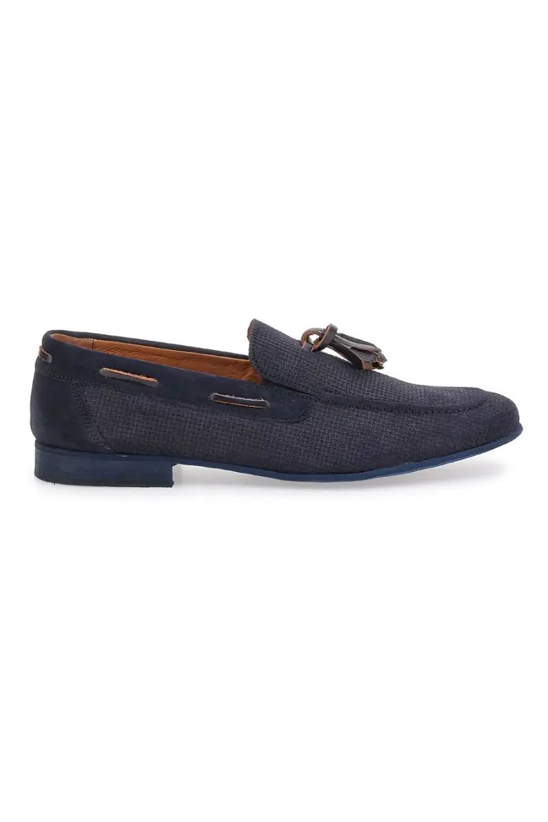 Mocassino Blu In Vera Pelle Made In Italy da Uomo Sevenoaks 195 [BLUE]