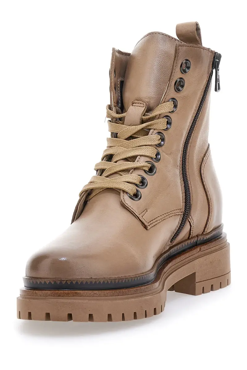 Anfibi Beige In Vera Pelle Pittarello Must Have T60209 [BEIGE] miniatura 3