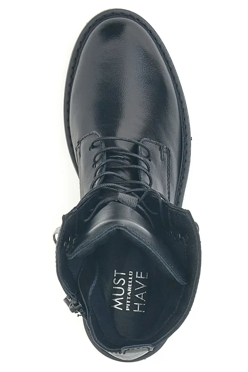 Anfibi neri in vera pelle Pittarello Must have T81208 [NERO] miniatura 3