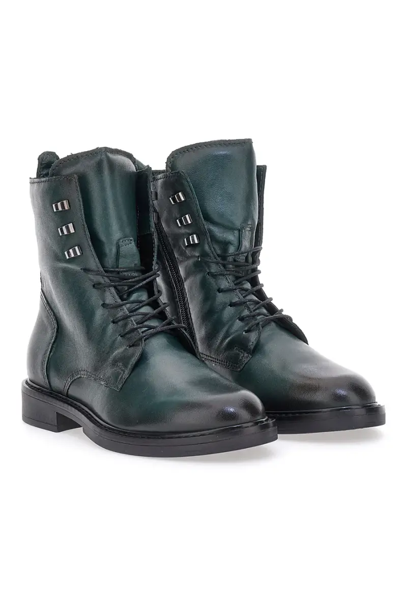 Anfibi Verdi In Vera Pelle Pittarello Must Have T81208 [VERDE]