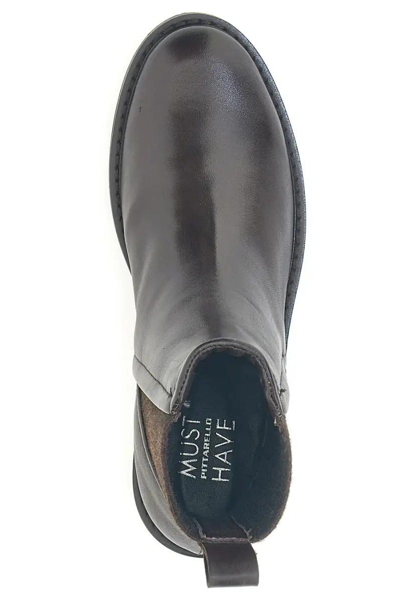 Chelsea boots neri in vera pelle Pittarello Must have T81228 [MARRONE] miniatura 3