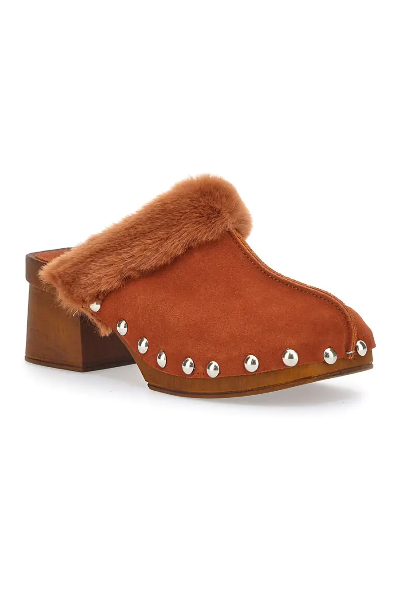 Zoccoli Clogs in EcoFur Pittarello Must Have 15301 Cognac [COGNAC] miniatura 2