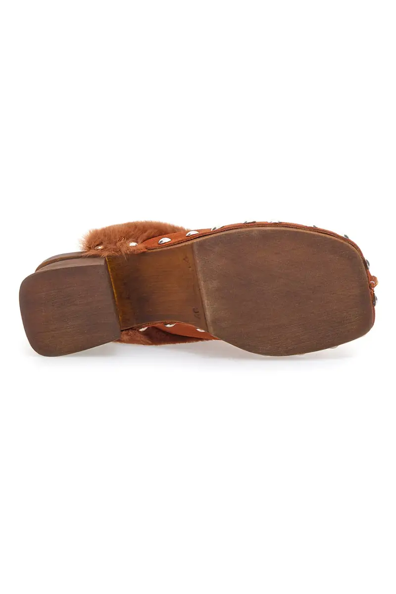 Zoccoli Clogs in EcoFur Pittarello Must Have 15301 Cognac [COGNAC] miniatura 4