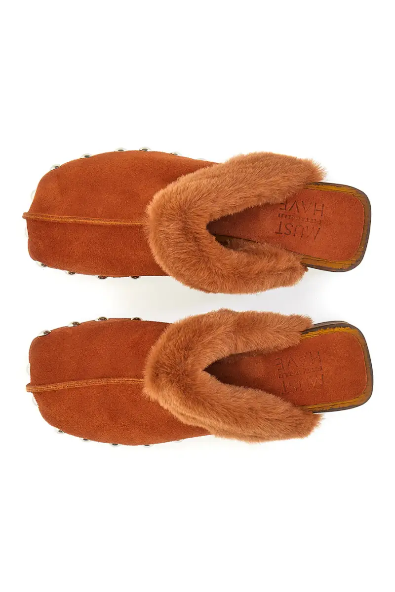 Zoccoli Clogs in EcoFur Pittarello Must Have 15301 Cognac [COGNAC] miniatura 5