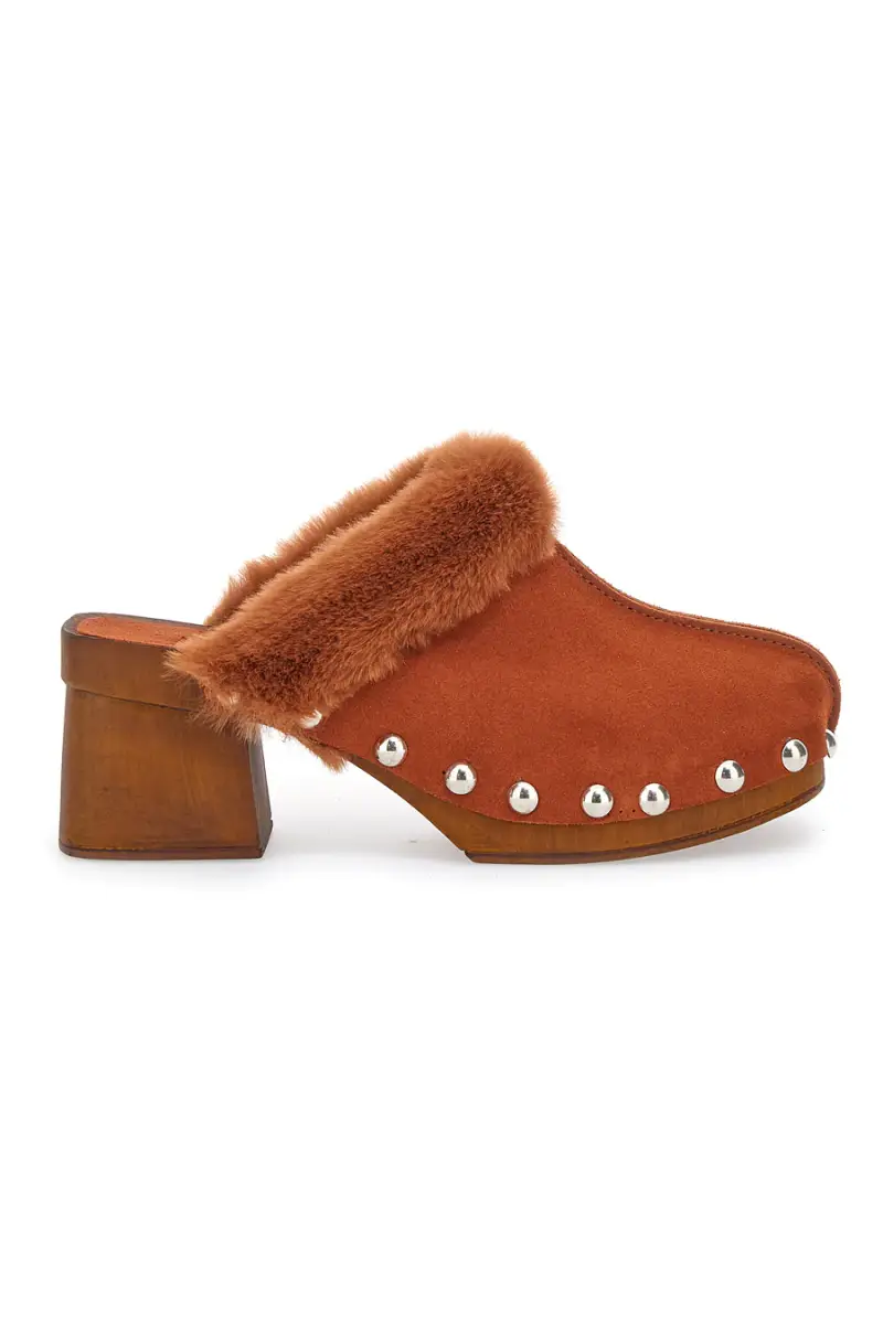 Zoccoli Clogs in EcoFur Pittarello Must Have 15301 Cognac [COGNAC]