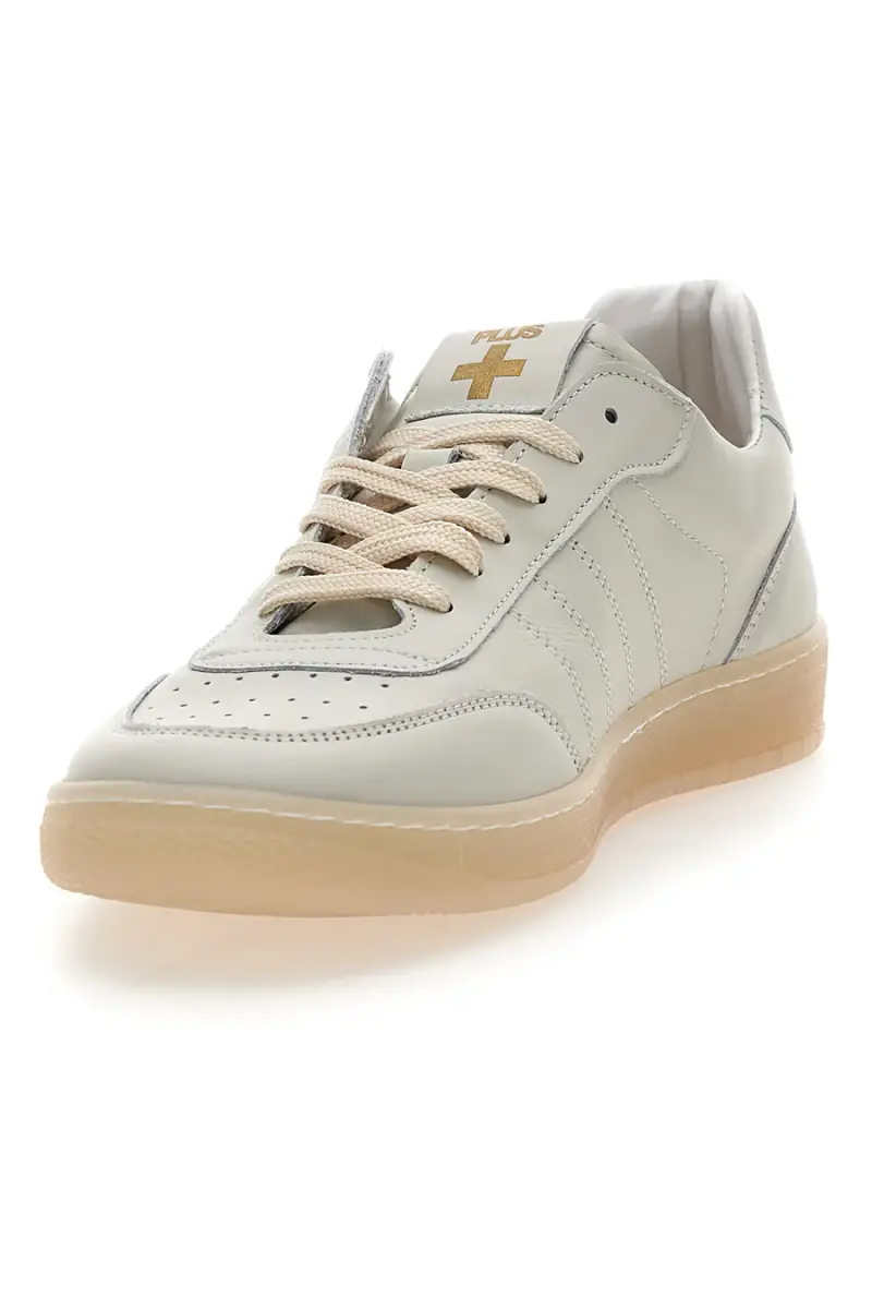 Sneaker bianca in vera pelle Pittarello Plus S1 [BEIGE] miniatura 3