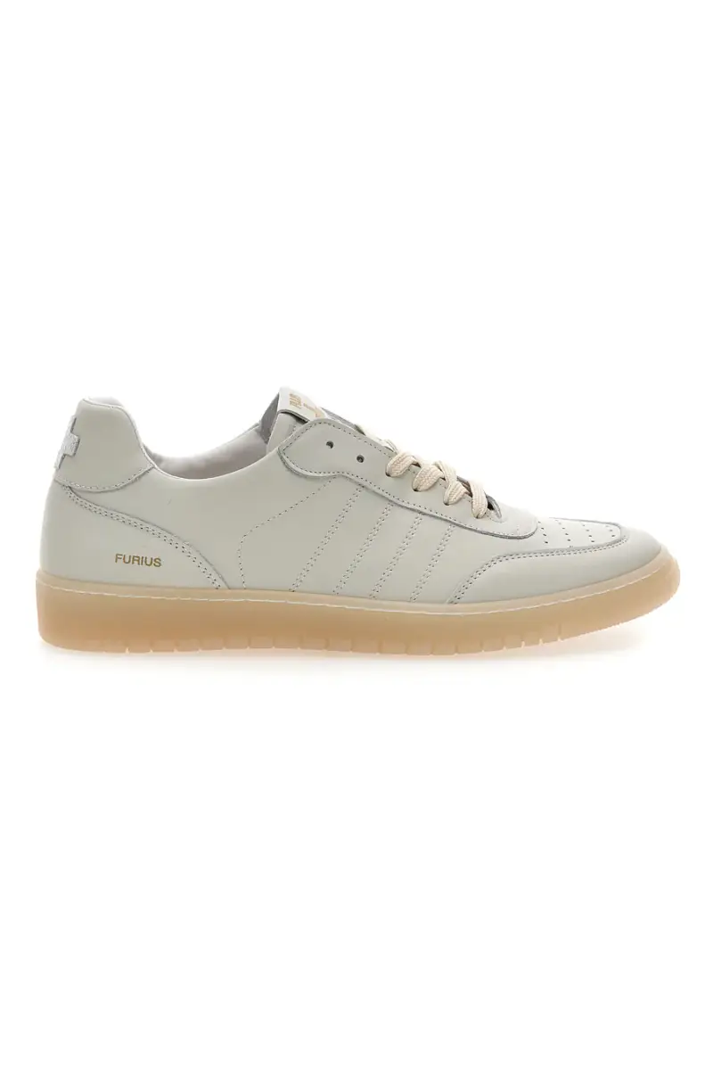 Sneaker bianca in vera pelle Pittarello Plus S1 [BEIGE]