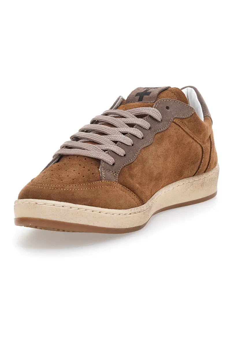 Sneakers da uomo marrone in pelle Pittarello Plus Aurelius [COGNAC miniatura 3
