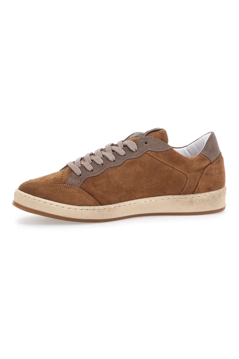Sneakers da uomo marrone in pelle Pittarello Plus Aurelius [COGNAC miniatura 4