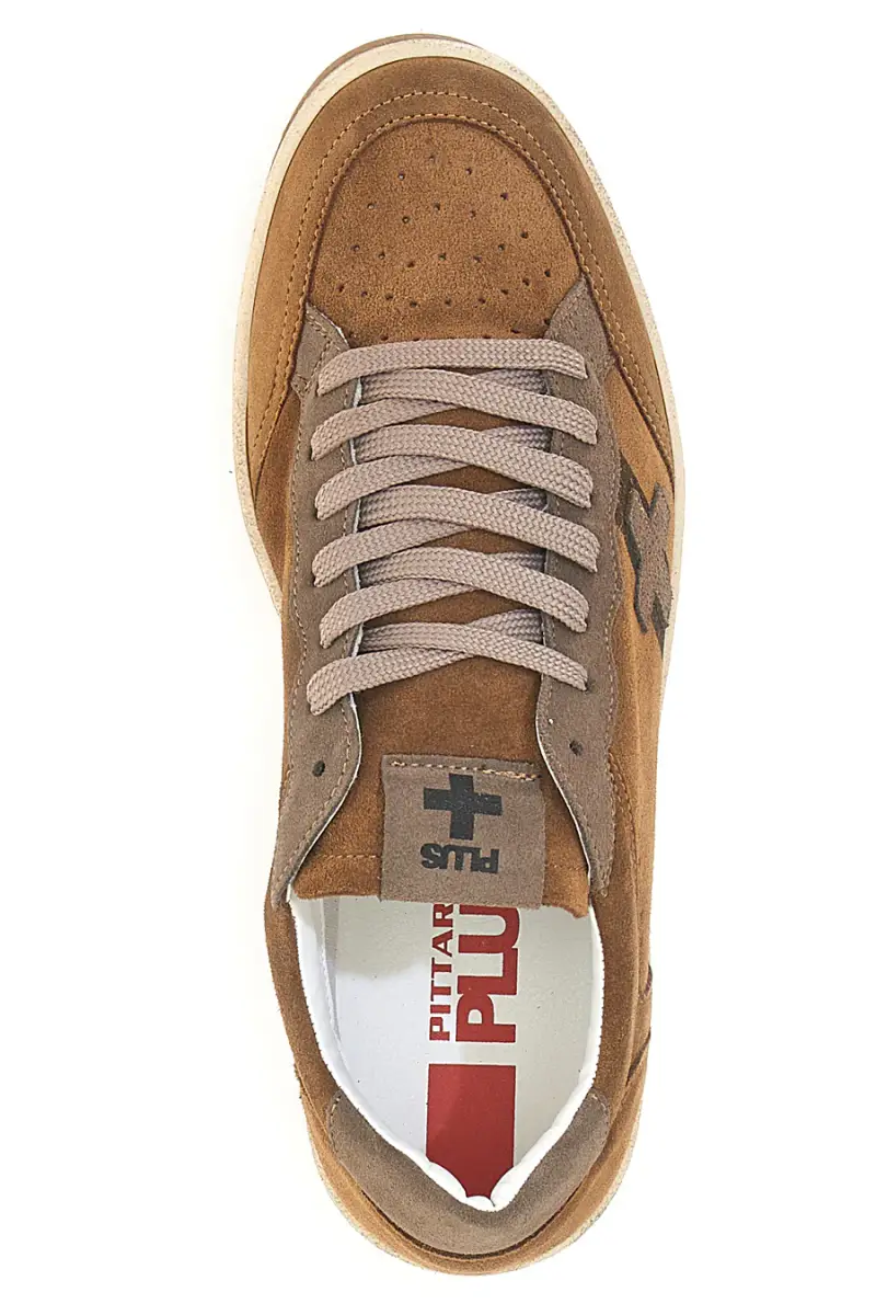 Sneakers da uomo marrone in pelle Pittarello Plus Aurelius [COGNAC miniatura 5