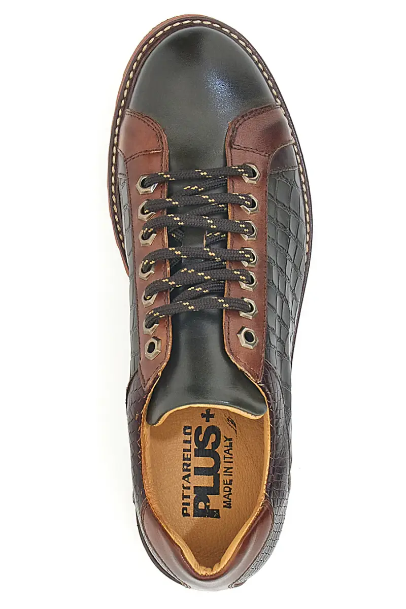 Stringate in pelle verde e marroni PITTARELLO PLUS 325 [VERDE] miniatura 3