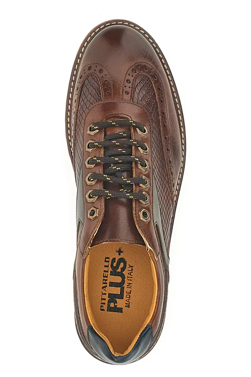 Stringate Inglesi con tomaia in vera pelle PITTARELLO PLUS 321 [CUOIO] miniatura 3