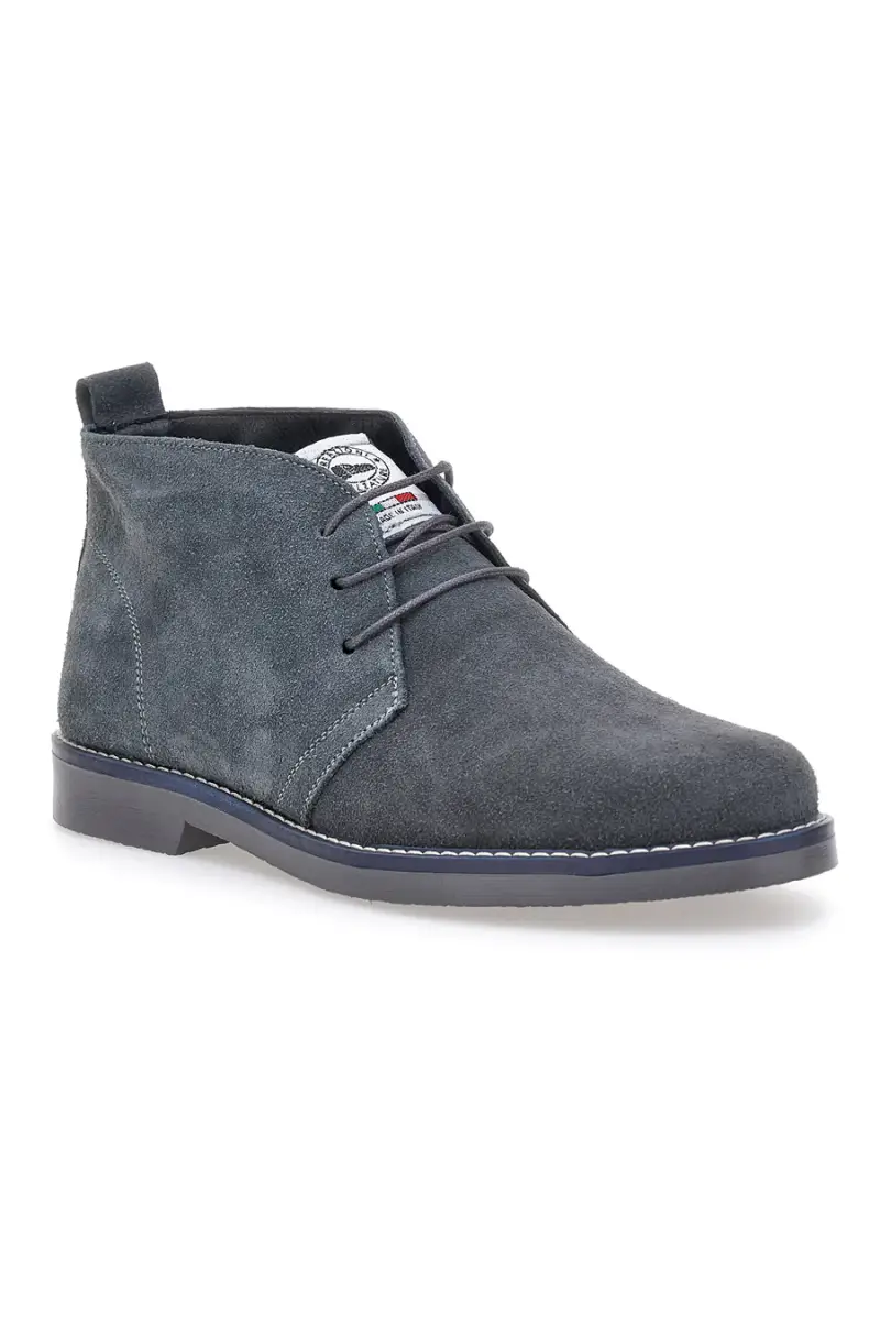 Polacchini grigi in vera pelle stile casual Pittarello 2812 [GRIGIO] miniatura 2