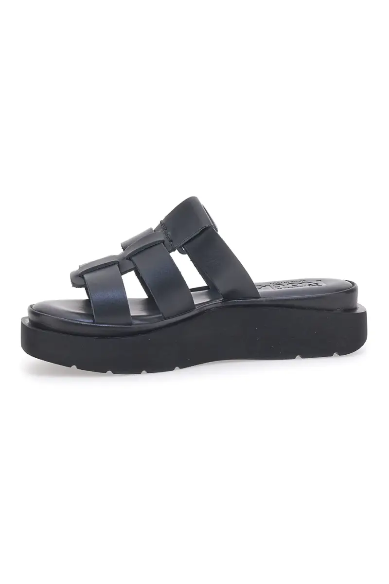 Ciabatte Nere In Pelle Made in Italy Pittarello Rock 5827 [NERO] miniatura 5