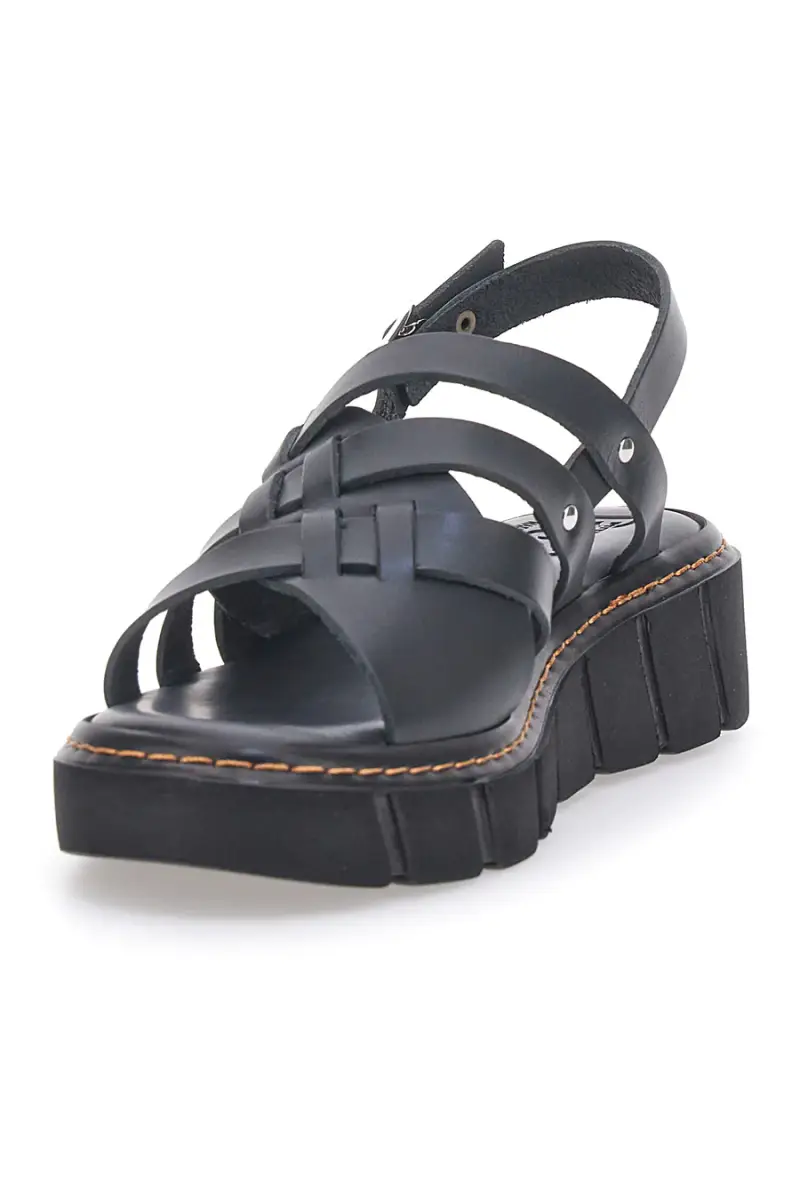 Sandali Neri Con Platform e Made in Italy Pittarello Rock 5840/C [NERO] miniatura 4