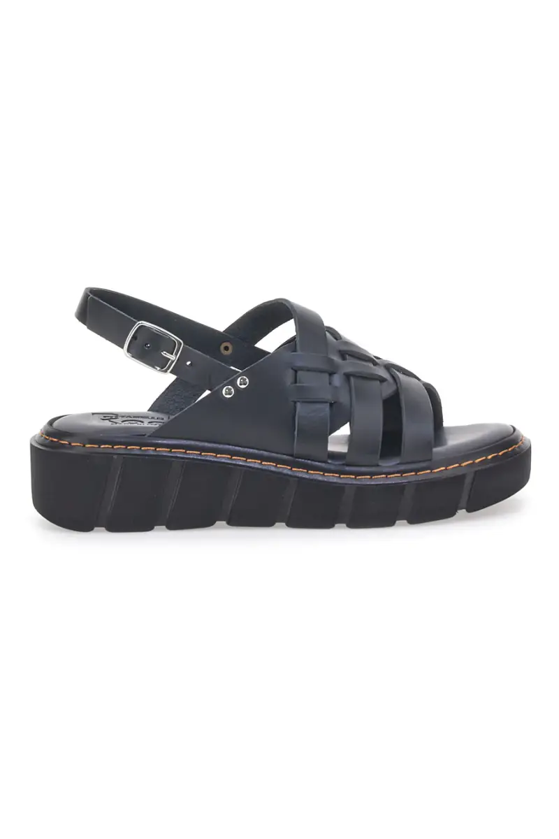 Sandali Neri Con Platform e Made in Italy Pittarello Rock 5840/C [NERO]