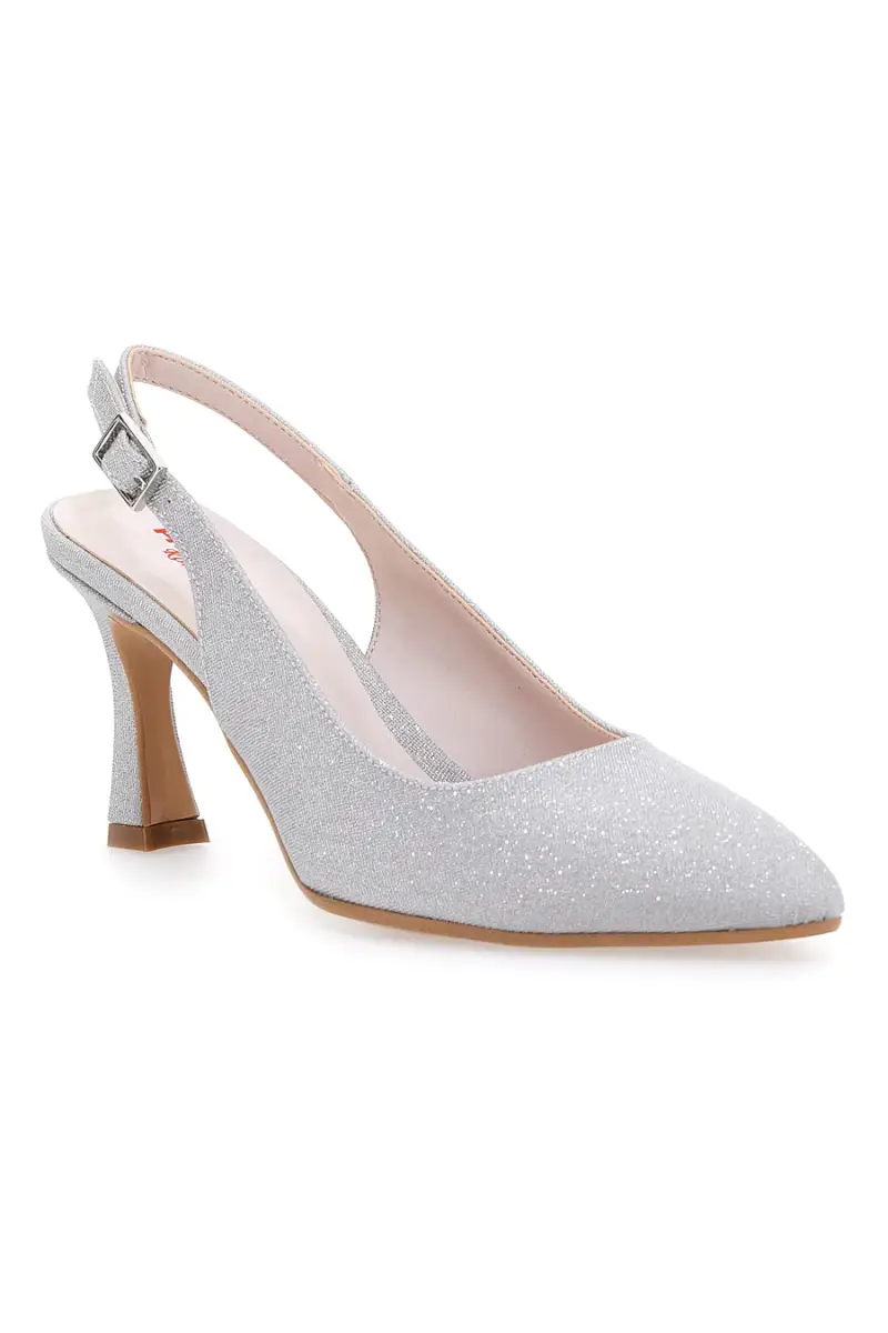 Décolleté Argento Tacco 9 Cm Pittarello Romantic 2371 [ARGENTO] miniatura 2