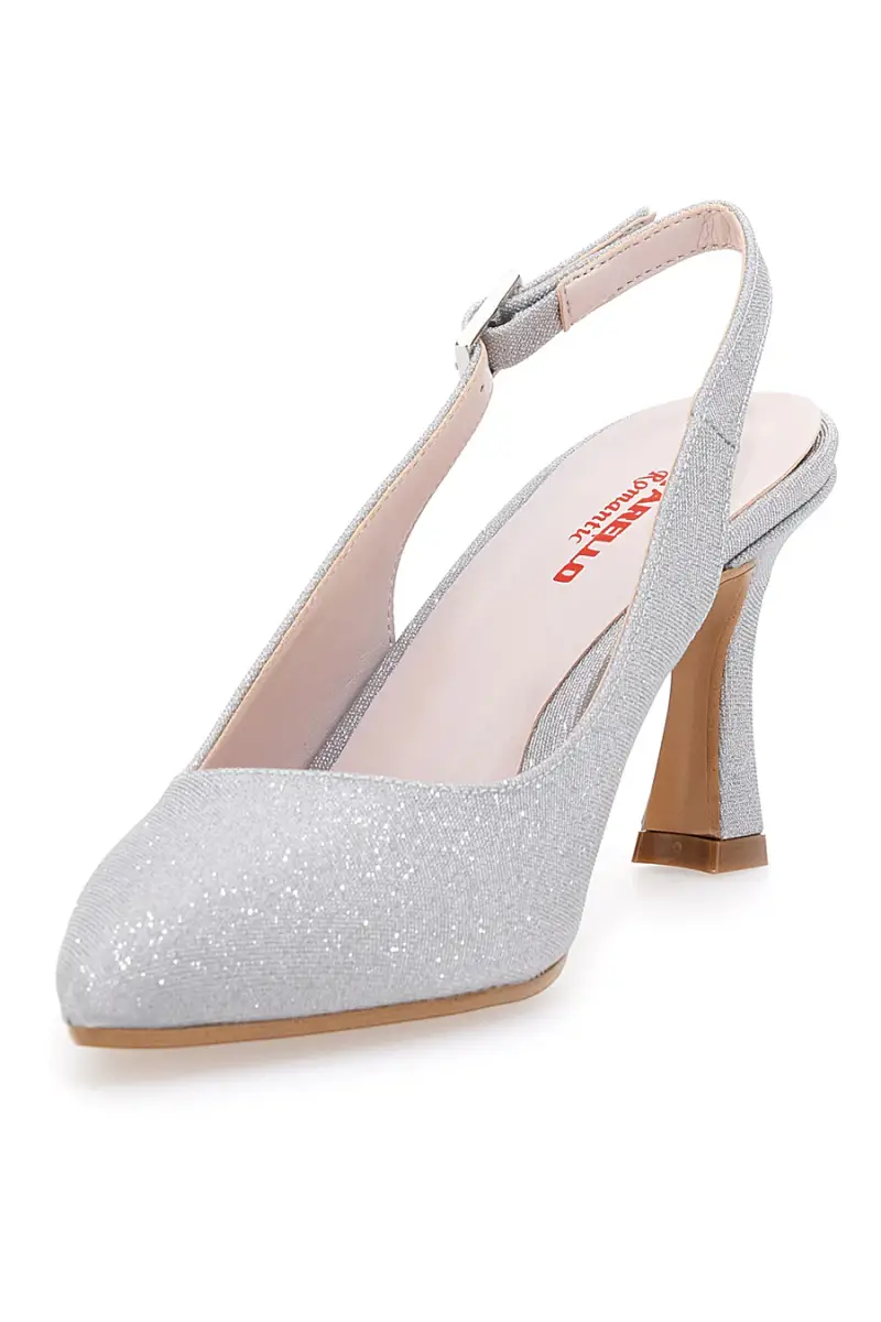 Décolleté Argento Tacco 9 Cm Pittarello Romantic 2371 [ARGENTO] miniatura 3